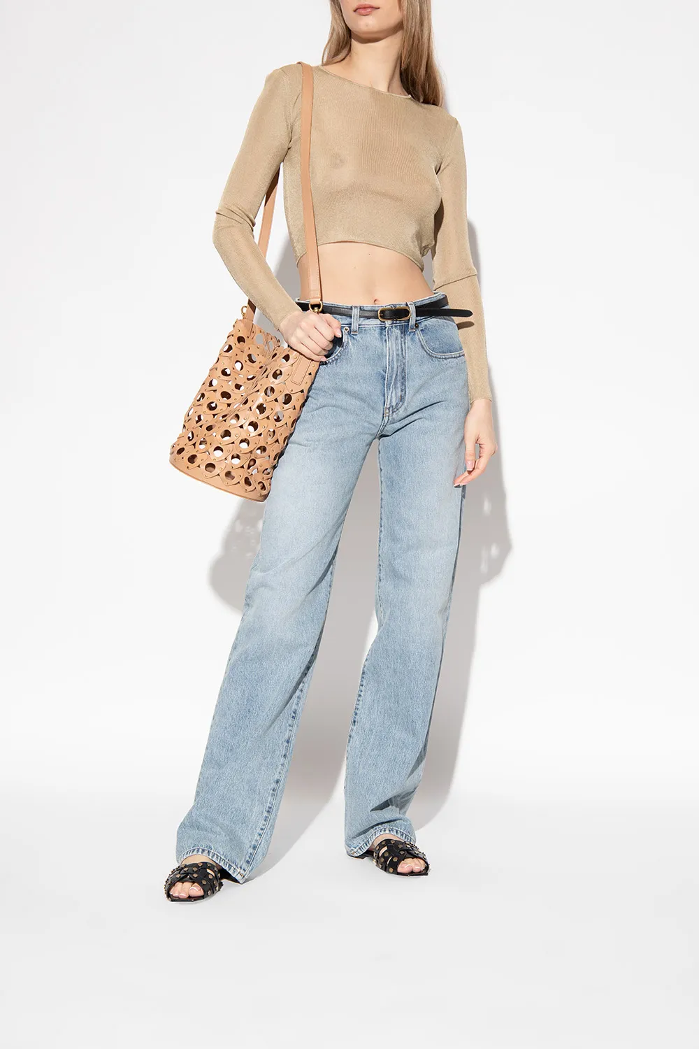 Open Toe Slip-On Sandals