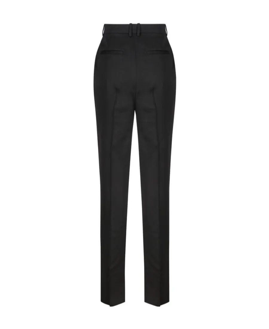 Mid-Rise Straight Leg Pants
