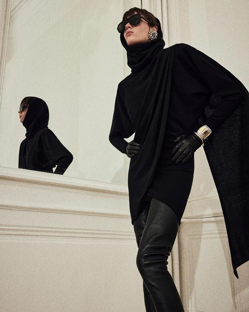 Long-Sleeved Hooded Dress