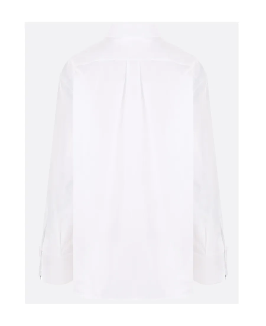 Straight Hem Poplin Shirt
