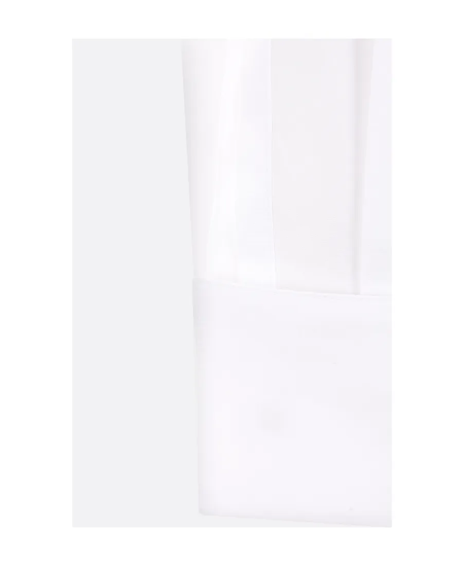 Straight Hem Poplin Shirt
