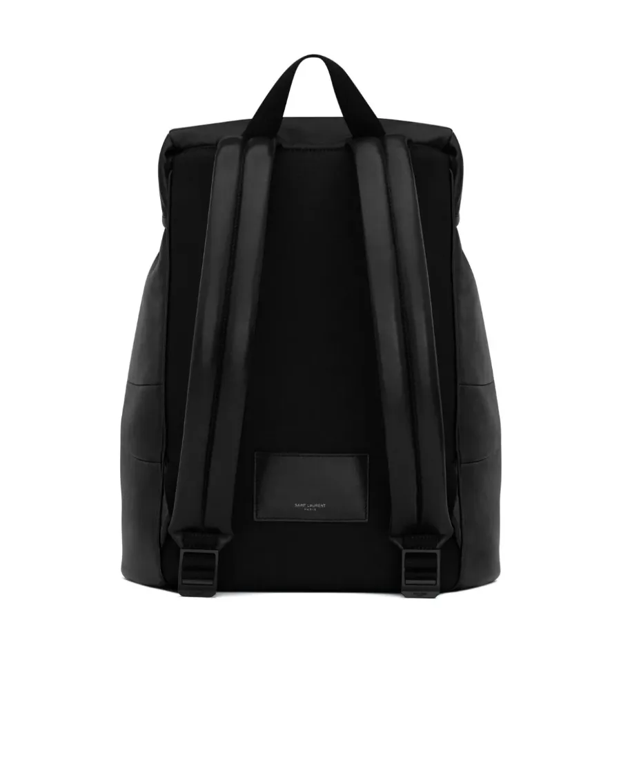 Buckle Detailed Zip-Up Backpack