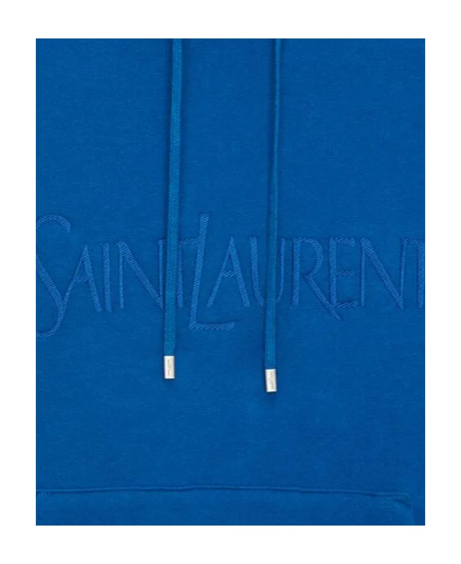 Logo Embroidered Drawstring Hoodie