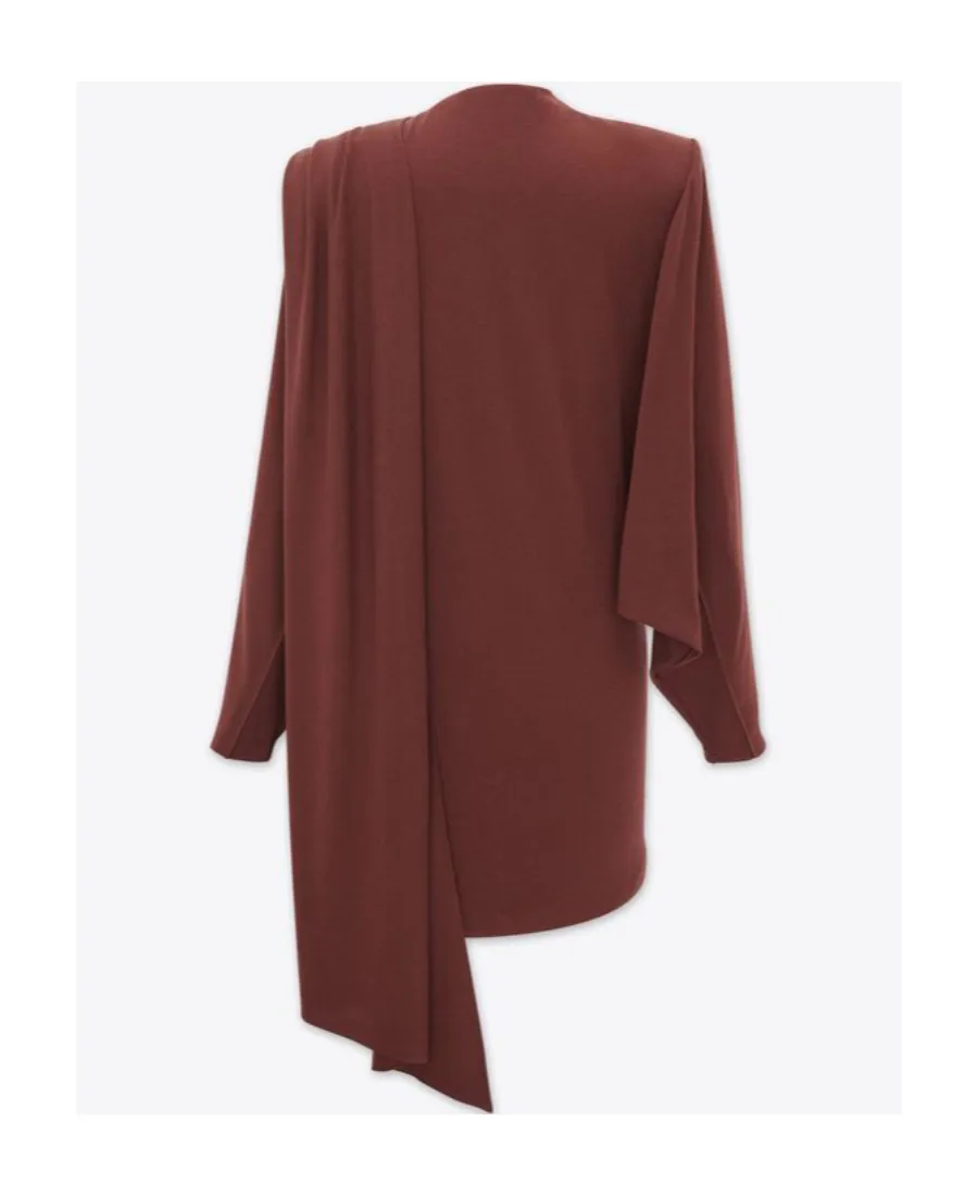 Draped Asymmetric Dress