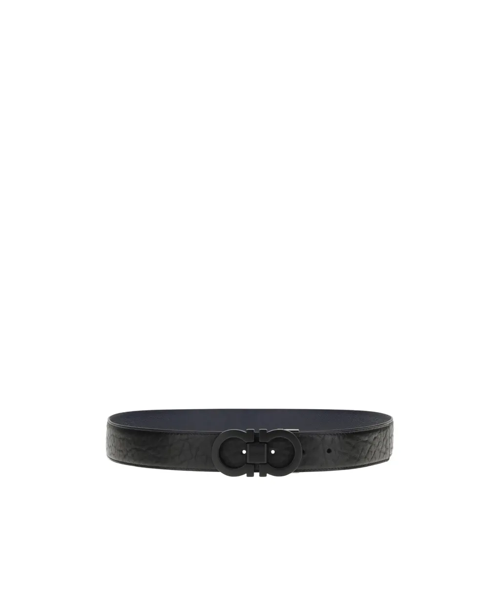 Reversible Gancini Buckle Belt