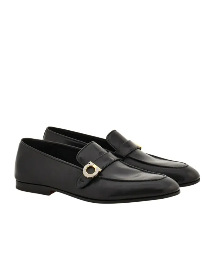 Logo Plaque Slip-On Loafers