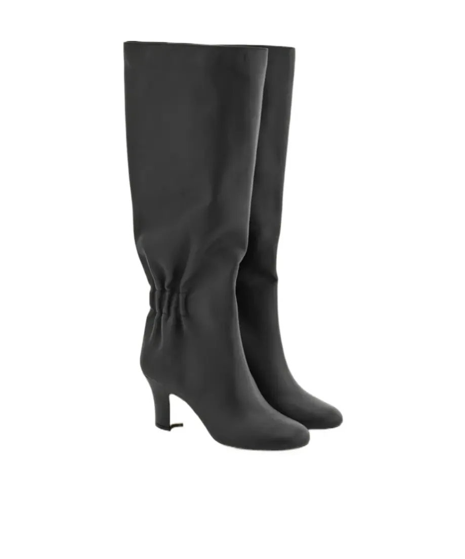 Knee Boot With Ruched Detail
