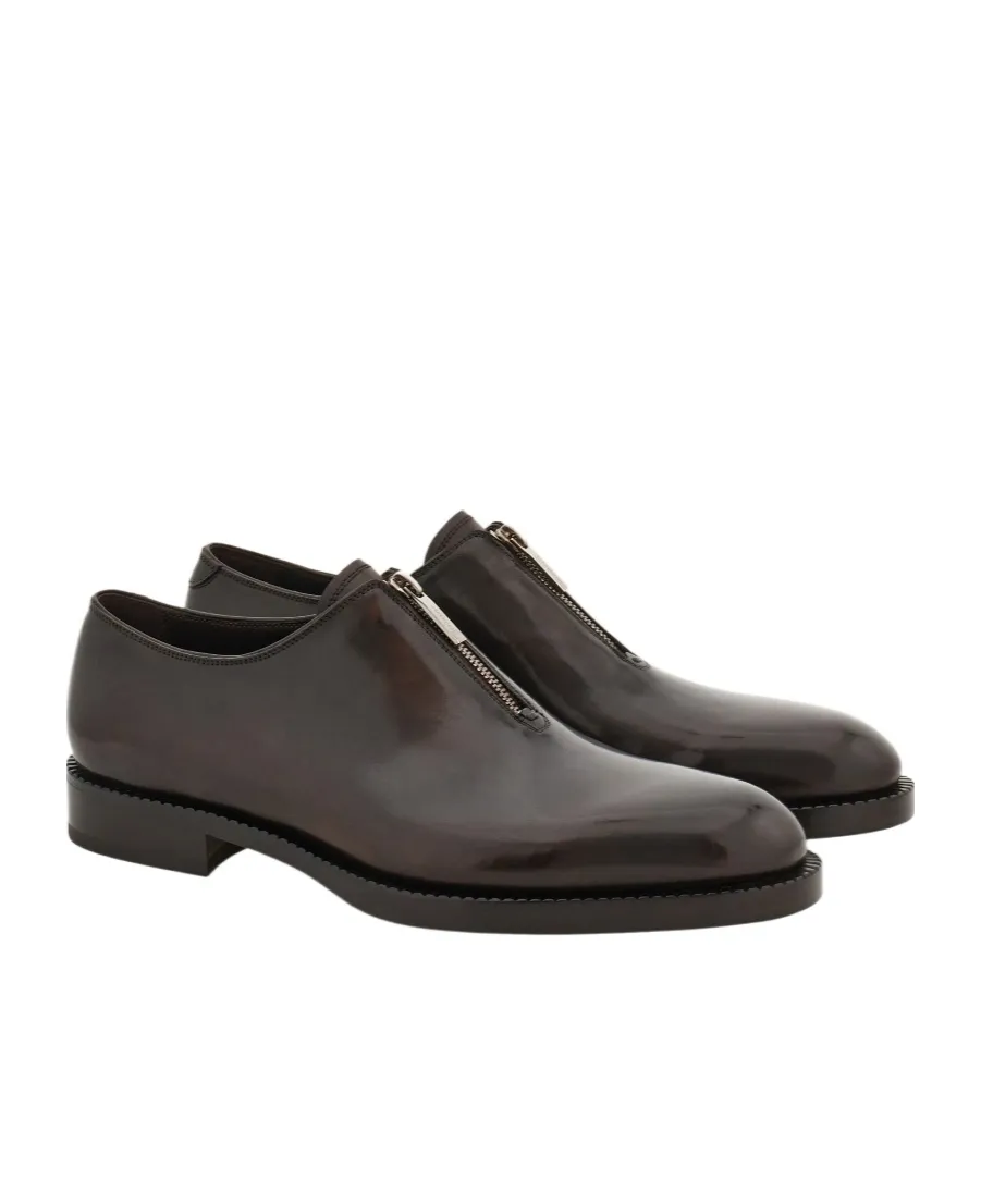 Derby Shoe With Zip Detail
