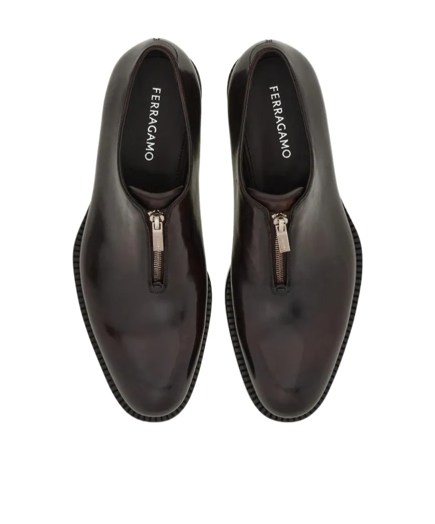 Derby Shoe With Zip Detail