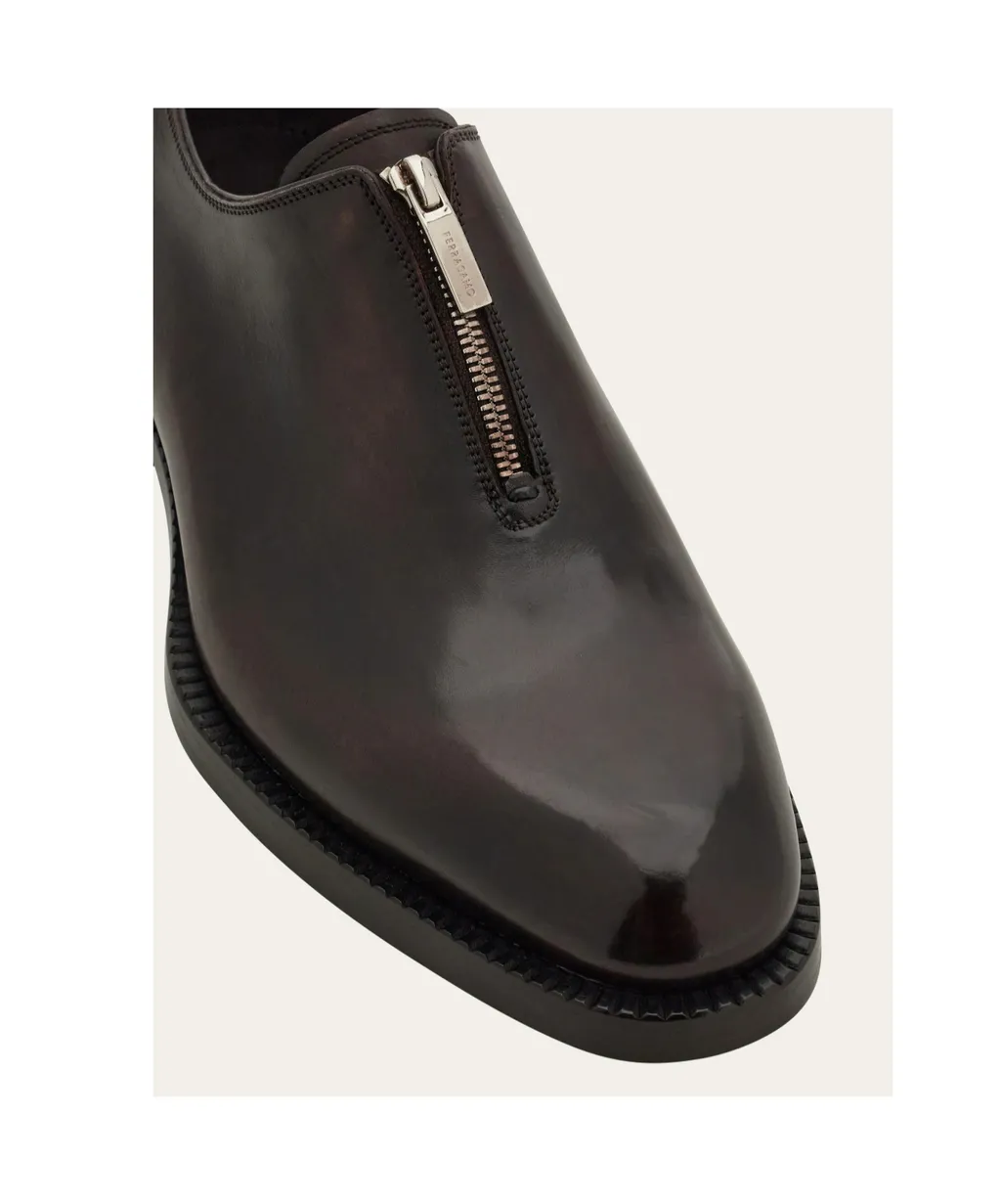 Derby Shoe With Zip Detail