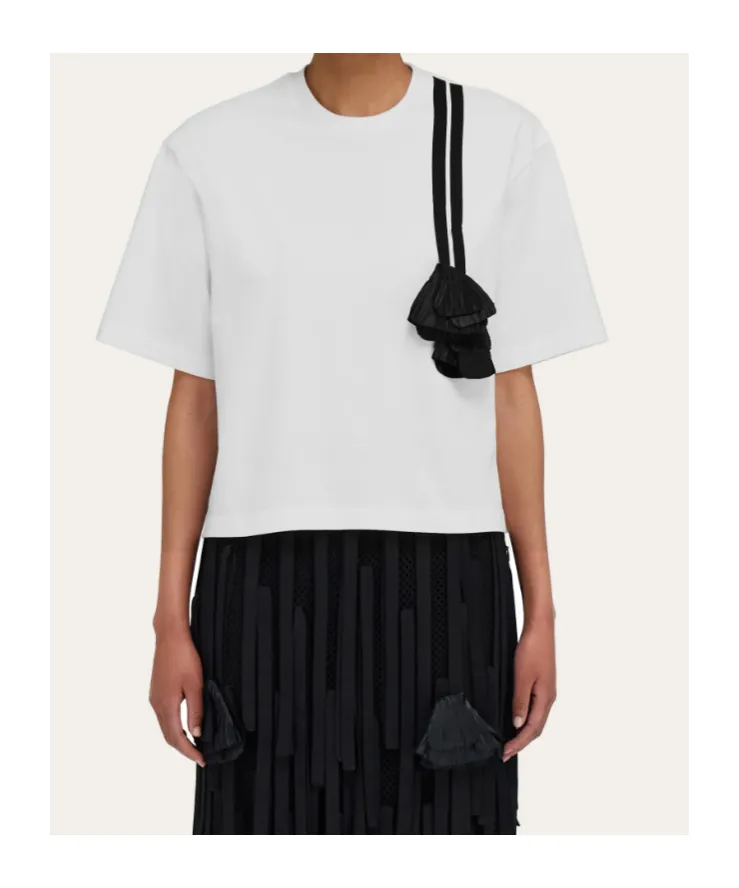 Floral Embellishment T-Shirt