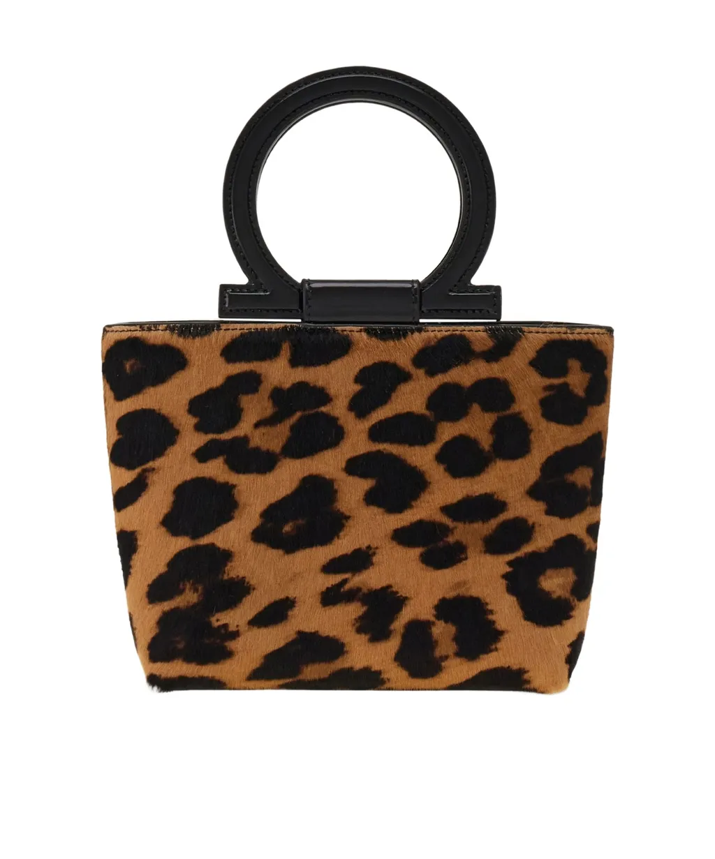 Leopard Printed Mini Tote Bag