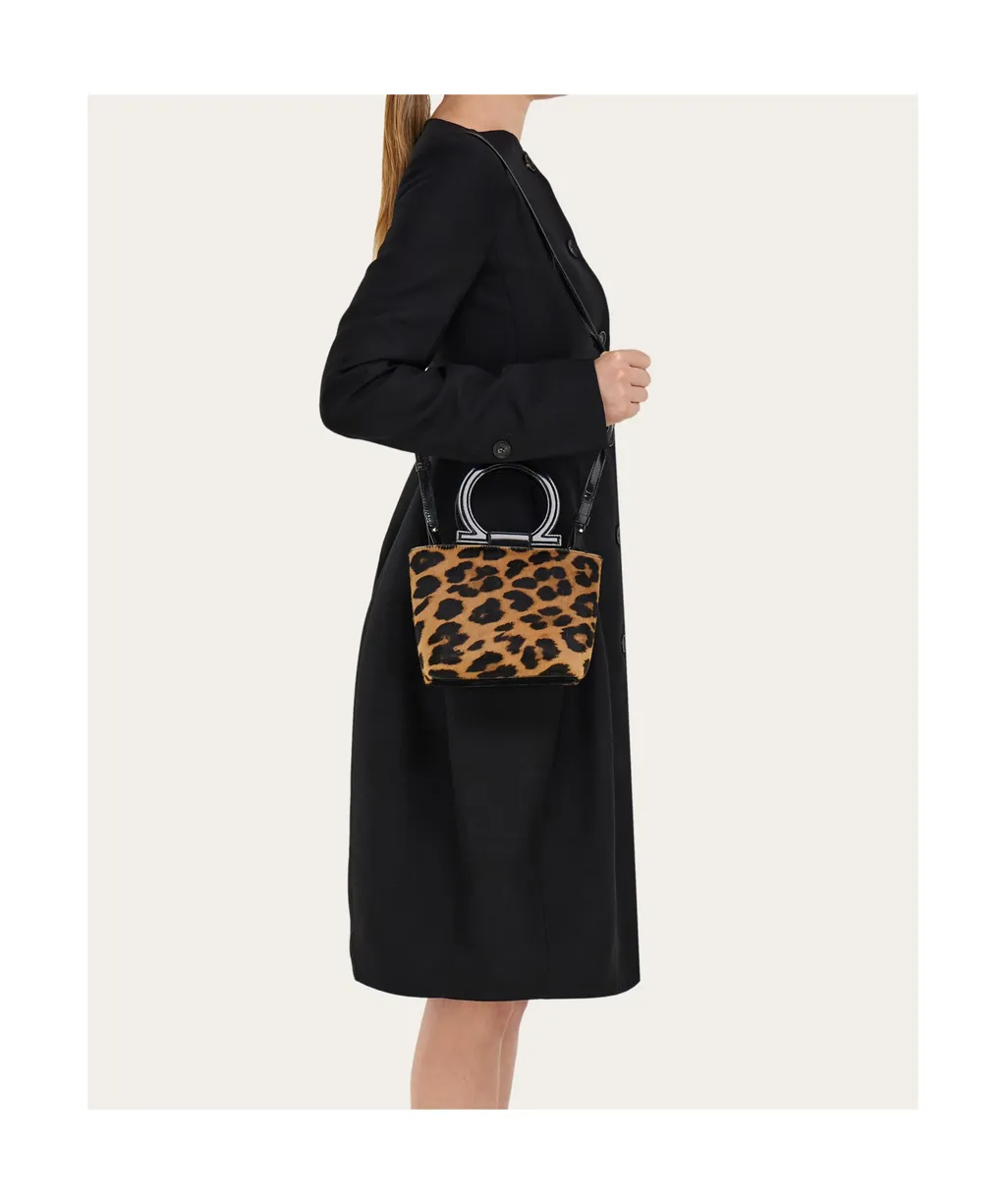 Leopard Printed Mini Tote Bag