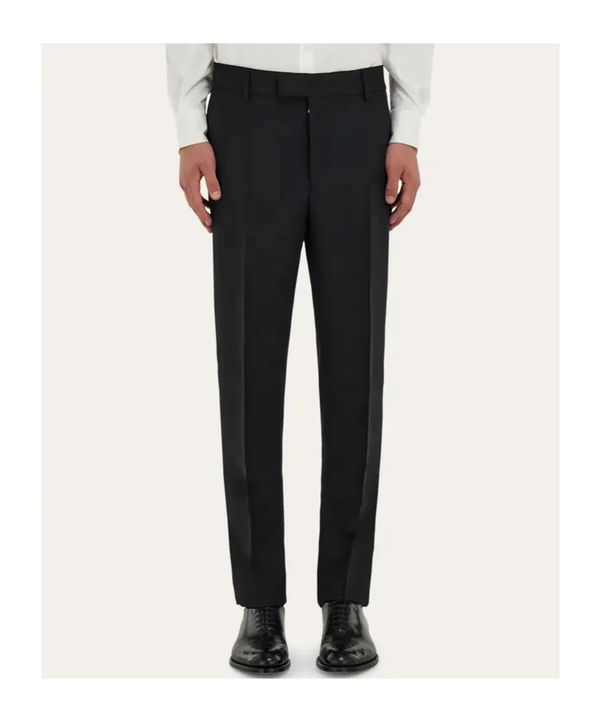 Straight-Leg Tailored Trousers