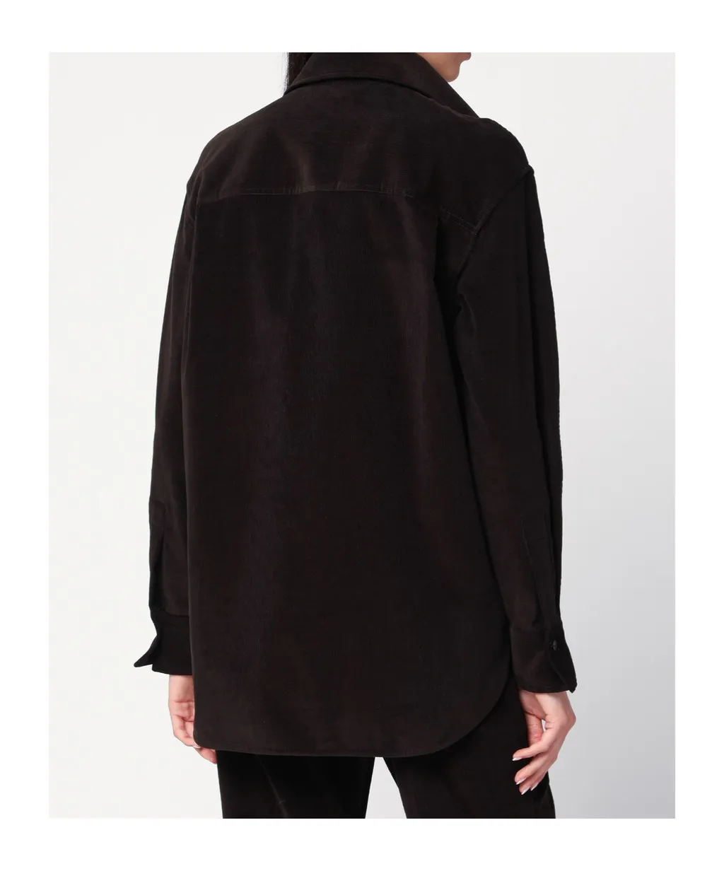 Ribbed Velvet Shirt