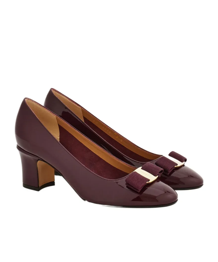 Vara Bow Block Heel Pump