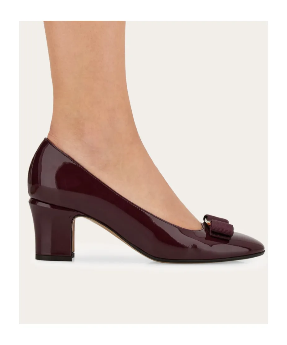 Vara Bow Block Heel Pump