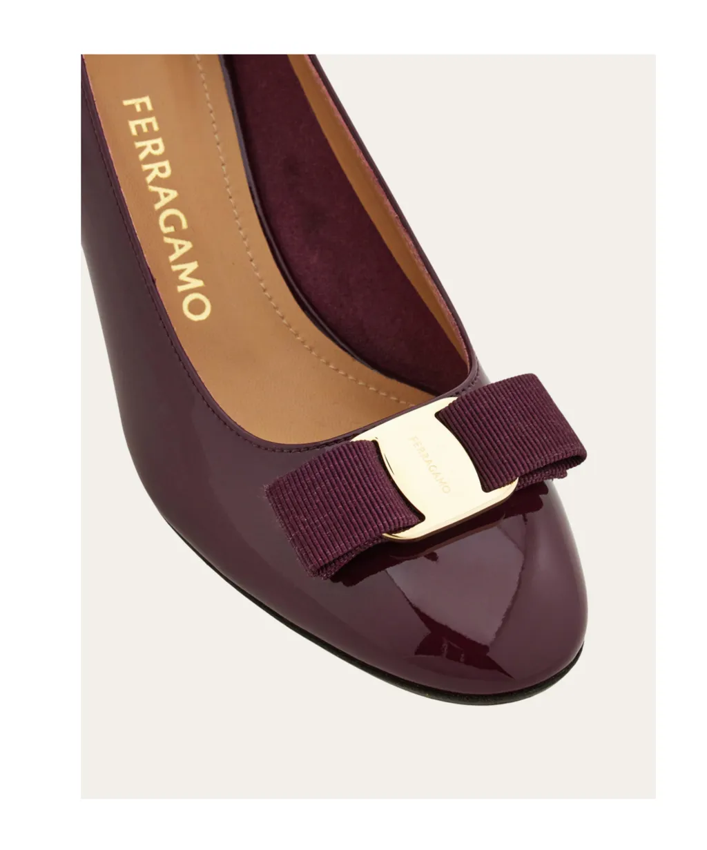 Vara Bow Block Heel Pump