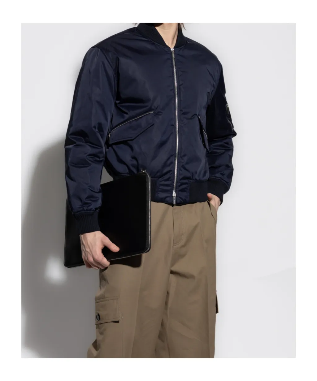 Satin Bomber Jacket