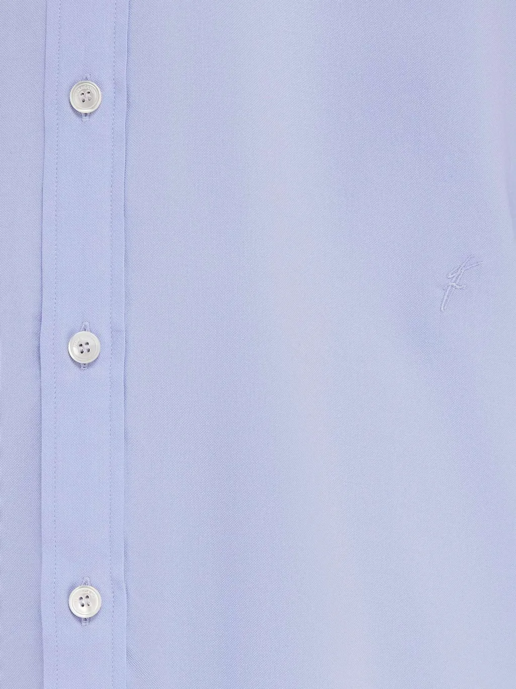 Shirt With Tonal Embroidered F