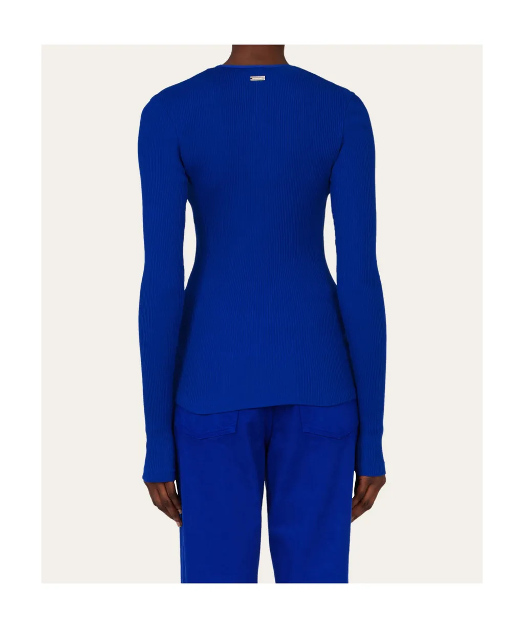 Top With Rippled Neckline