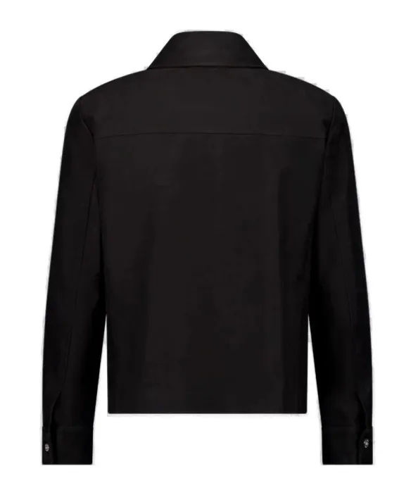 Logo Plaque Zipped Jacket