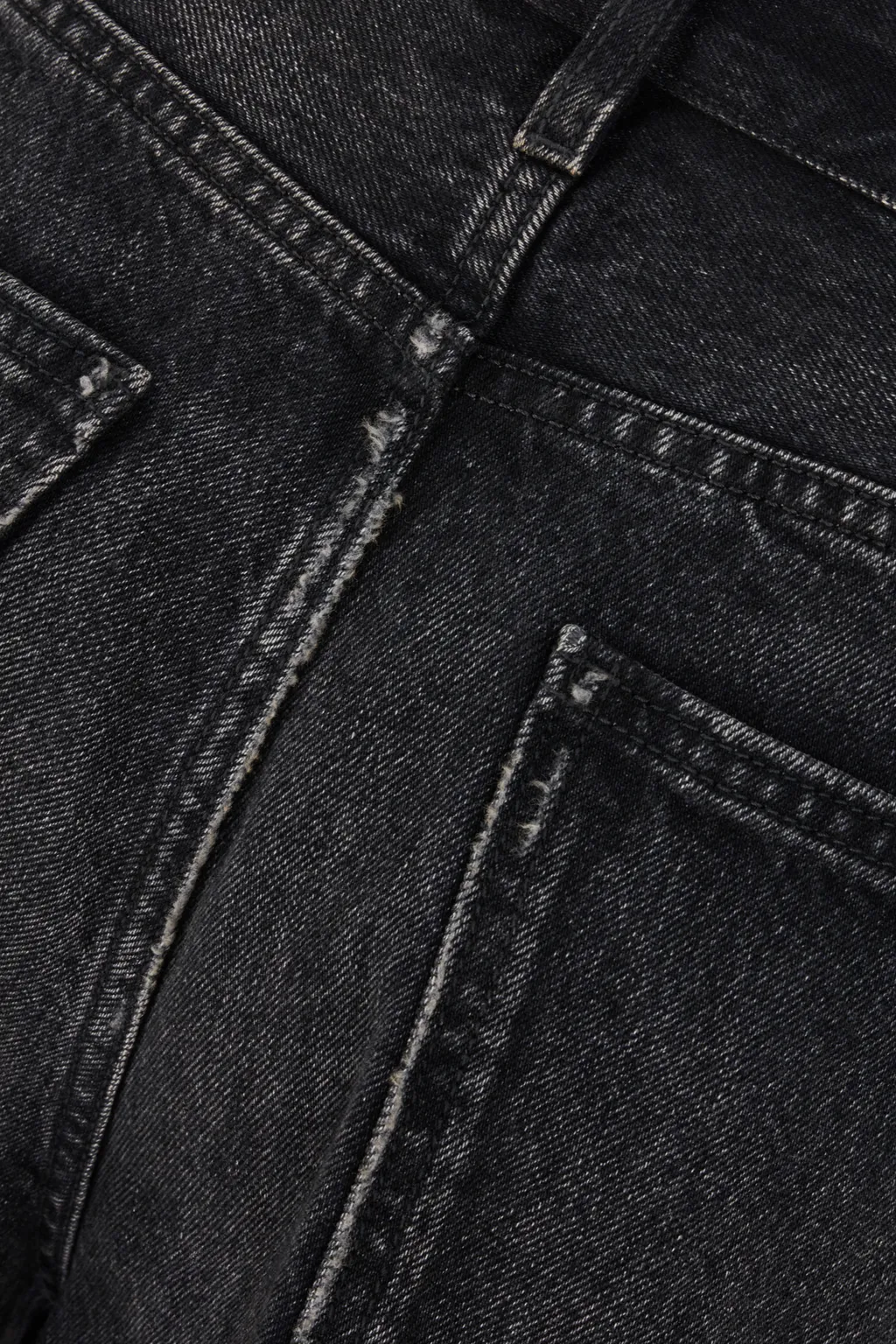 Logo Patch Stonewashed Denim Jeans