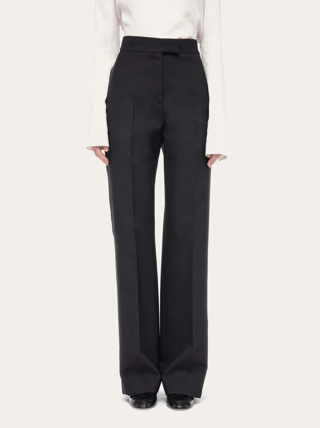 High Waist Tailored Trousers