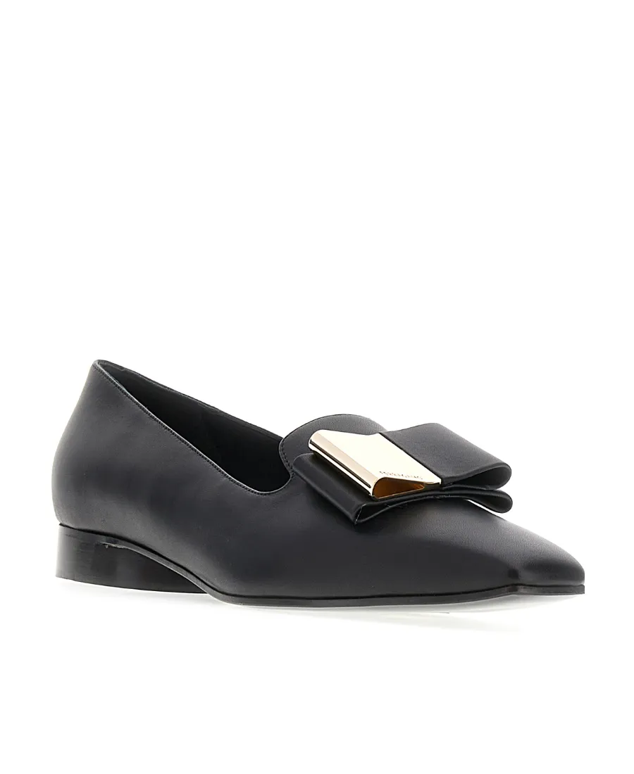 Bow-Detailed Slip-On Loafers