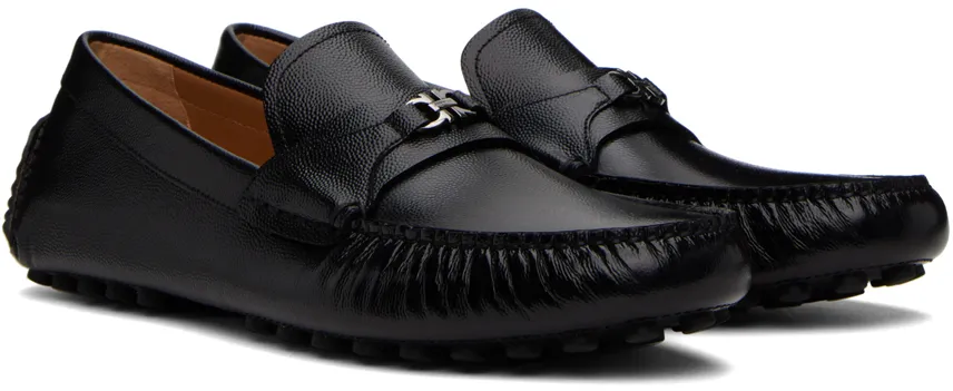 Gancini-Buckle Slip-On Loafers