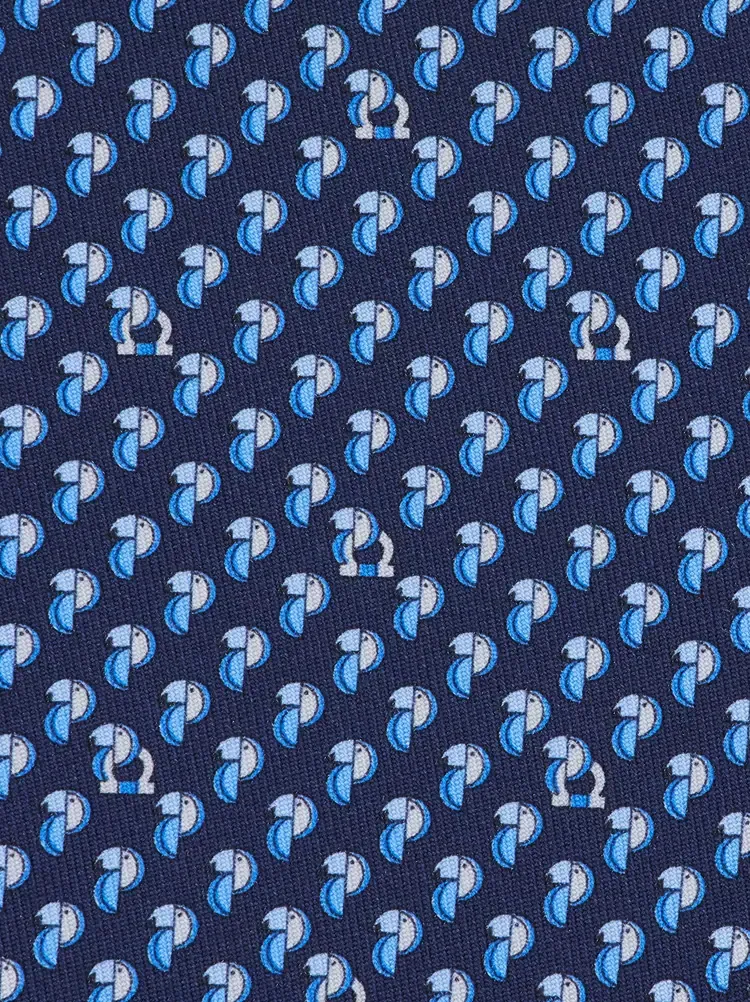 Parrot Printed Tie
