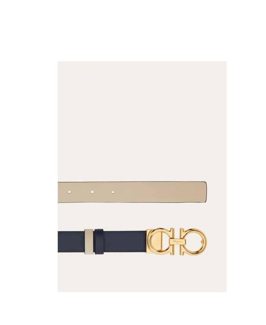 Reversible Logo Plaque Buckle Belt