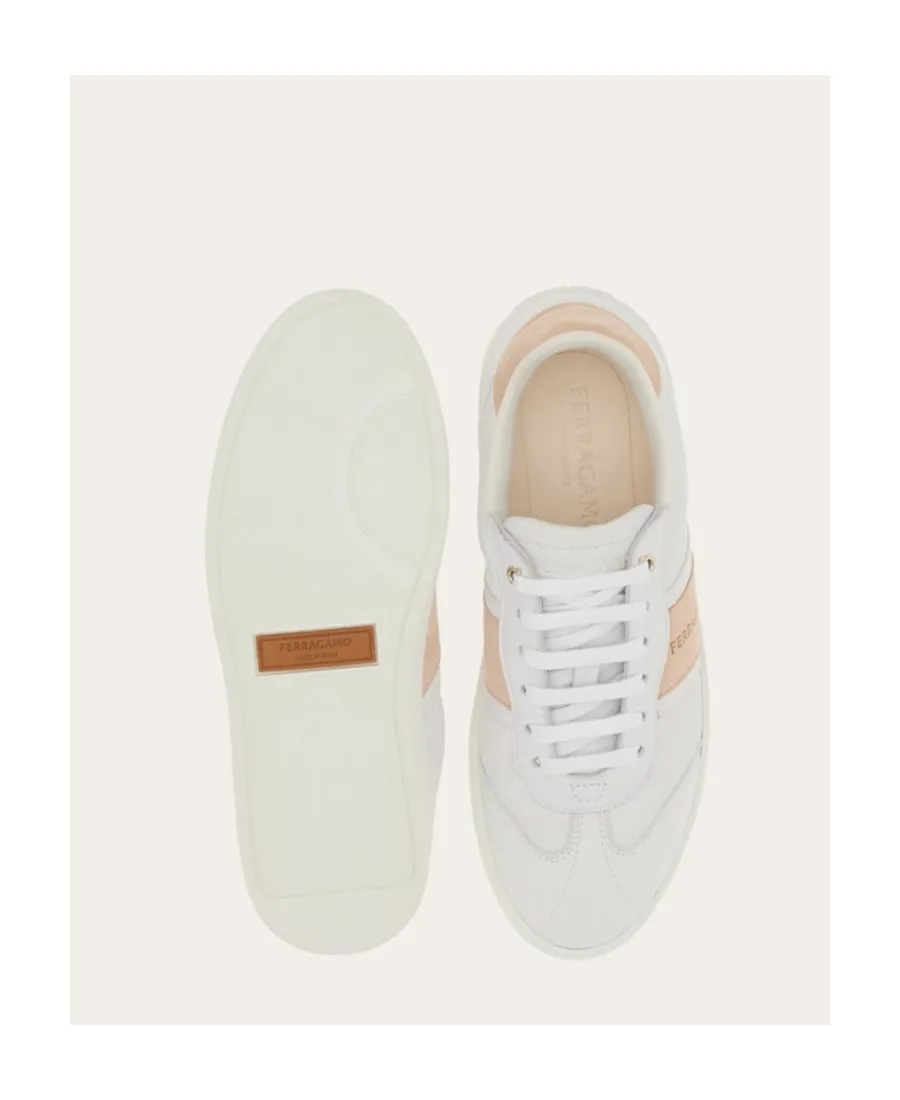 Panelled Lace-Up Sneakers