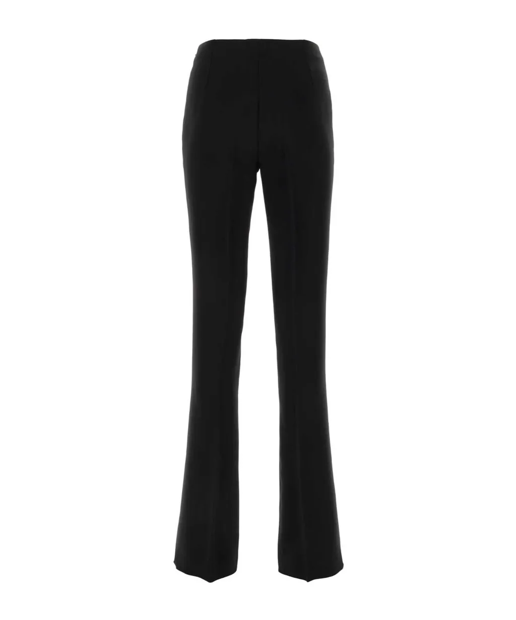 Straight-Leg High-Waist Trousers