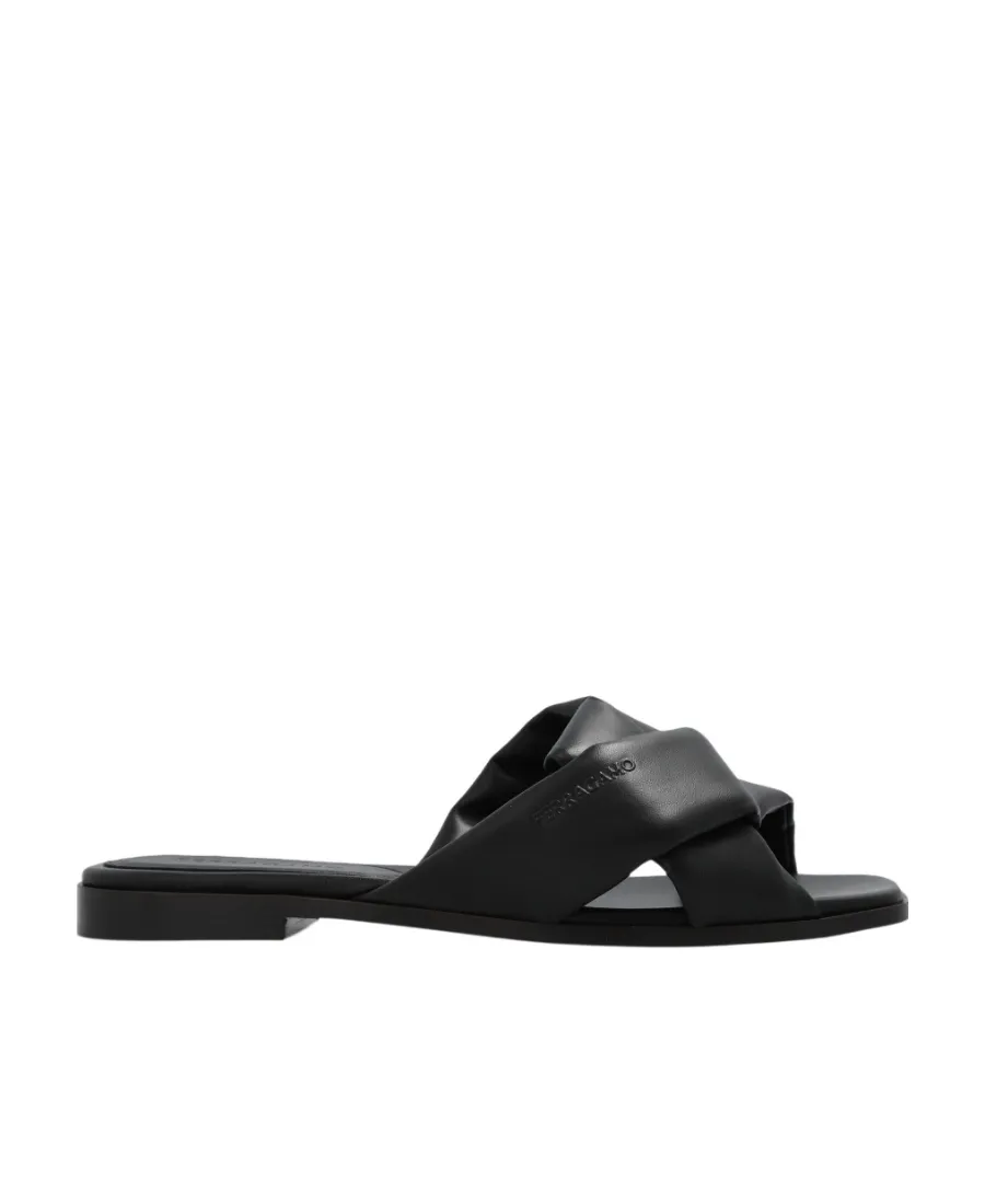 Knot Detailed Slip-On Sandals
