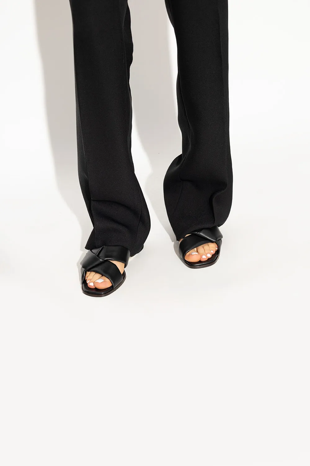 Knot Detailed Slip-On Sandals
