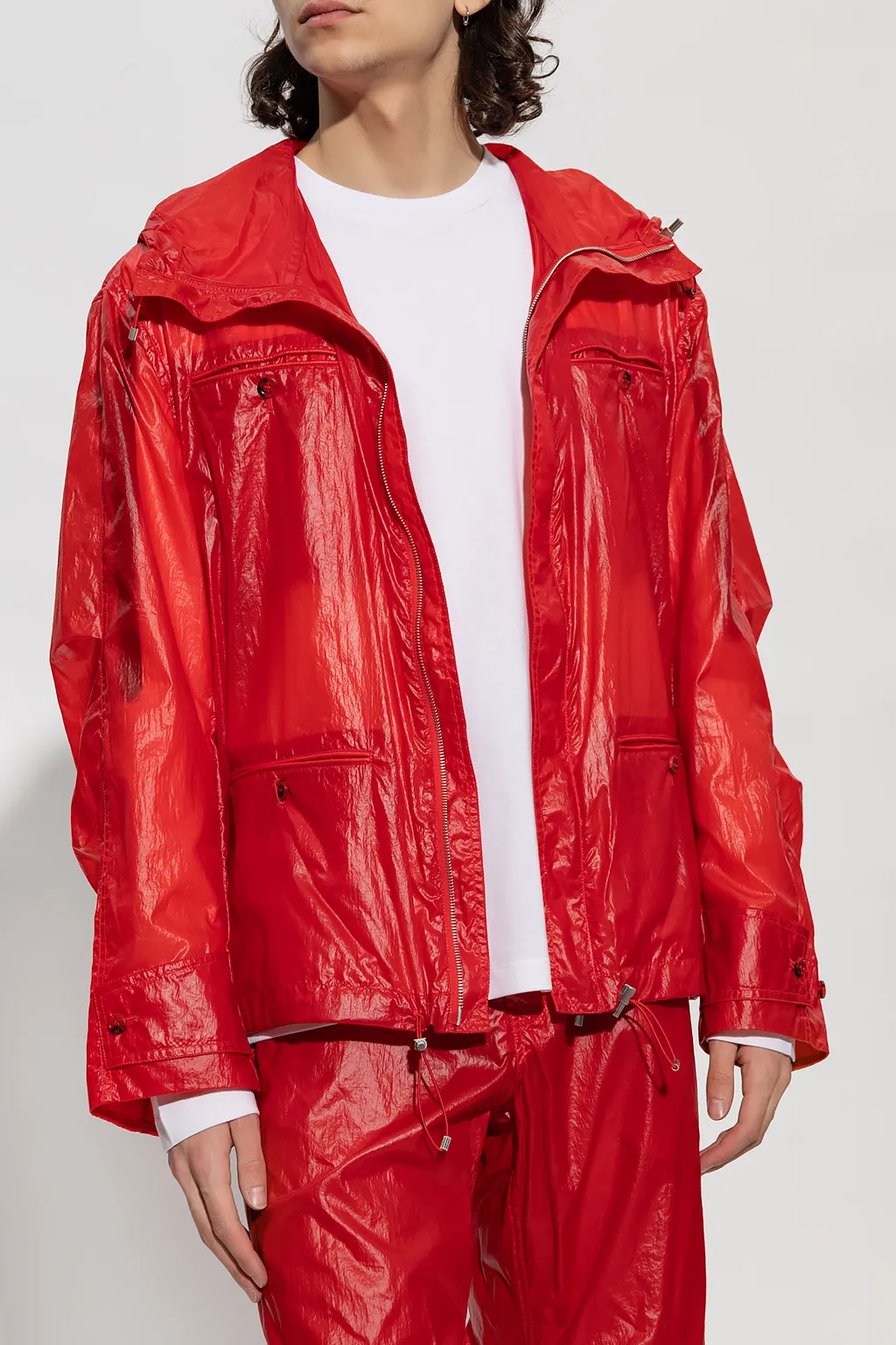 Hooded Drawstring Jacket