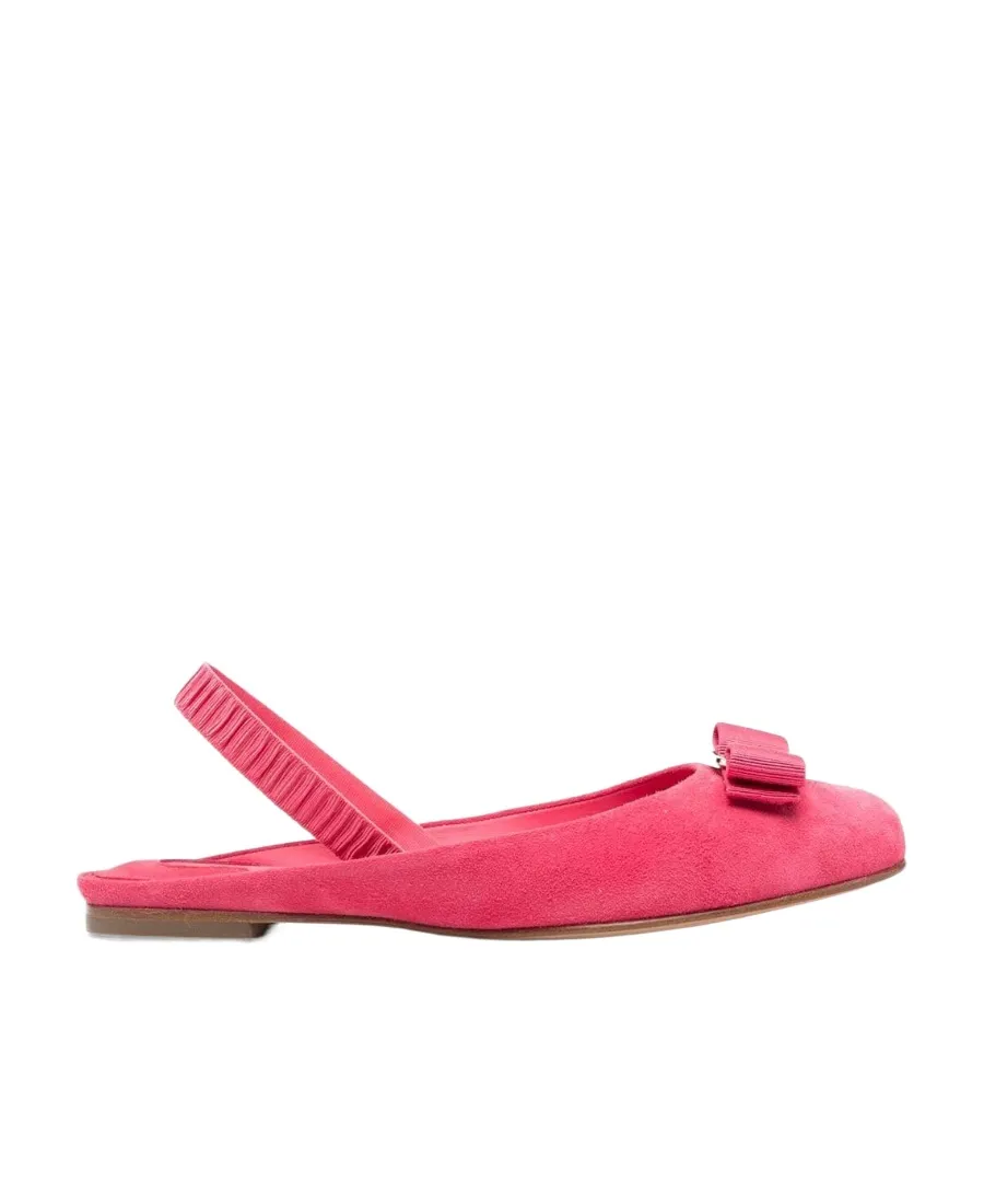 Bow-Detailed Slip-On Flat Shoes