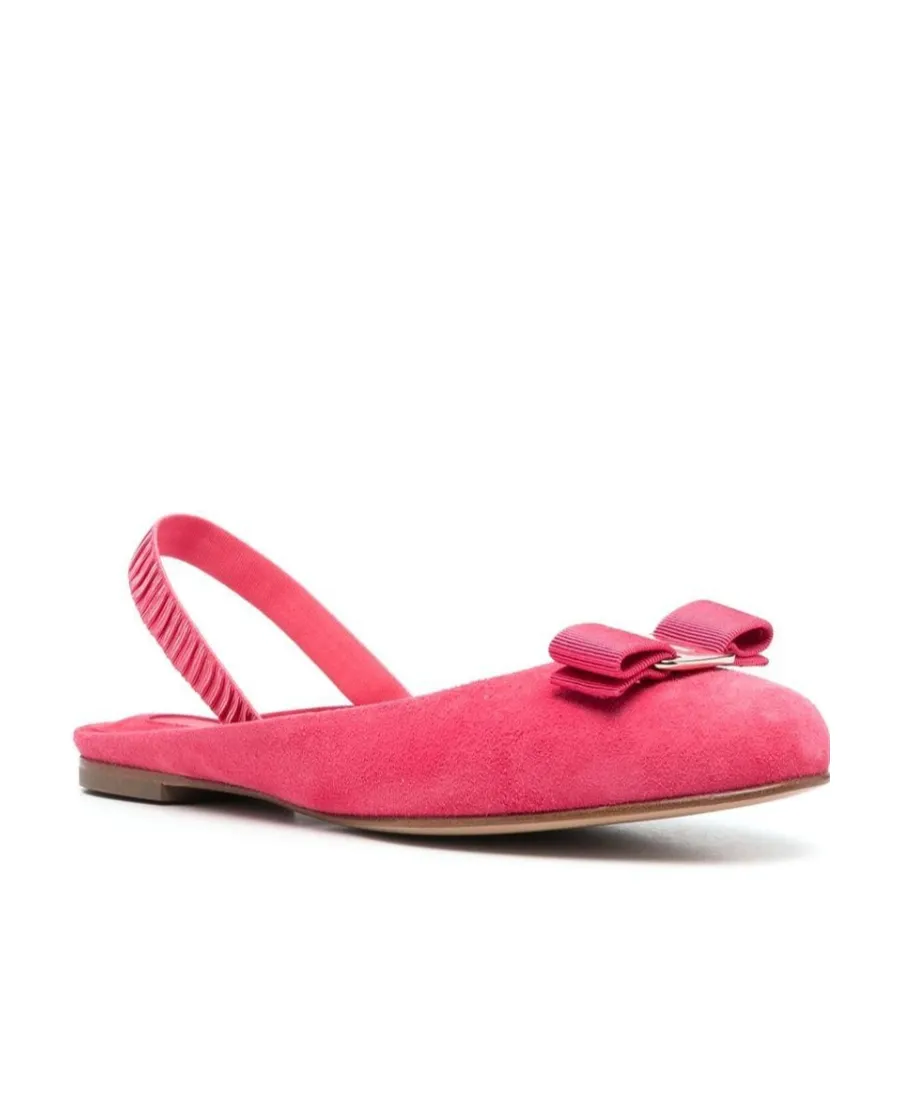 Bow-Detailed Slip-On Flat Shoes