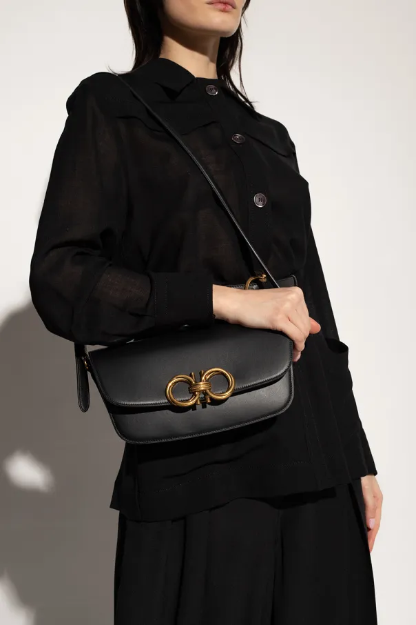 Trapezio Logo Plaque Small Crossbody Bag