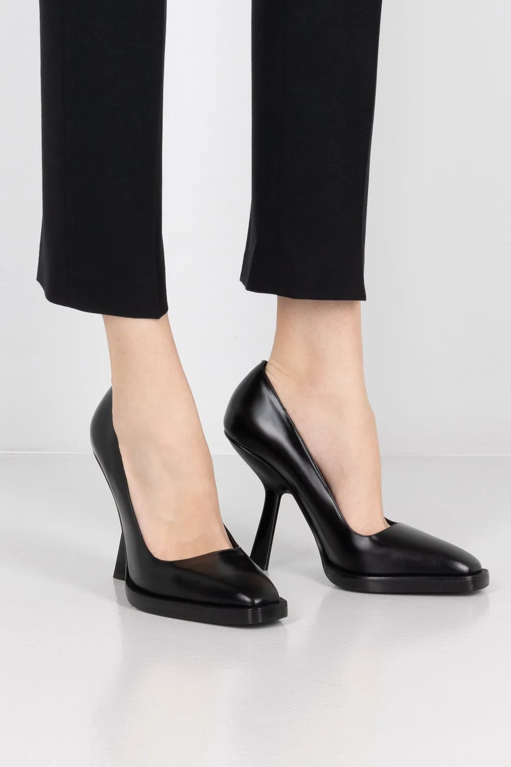 Square-Headed High Heels