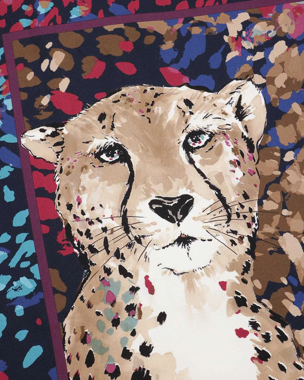 Logo Printed Silk Scarf