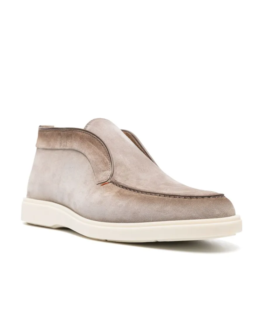 Desert Round Toe Slip-On Boots
