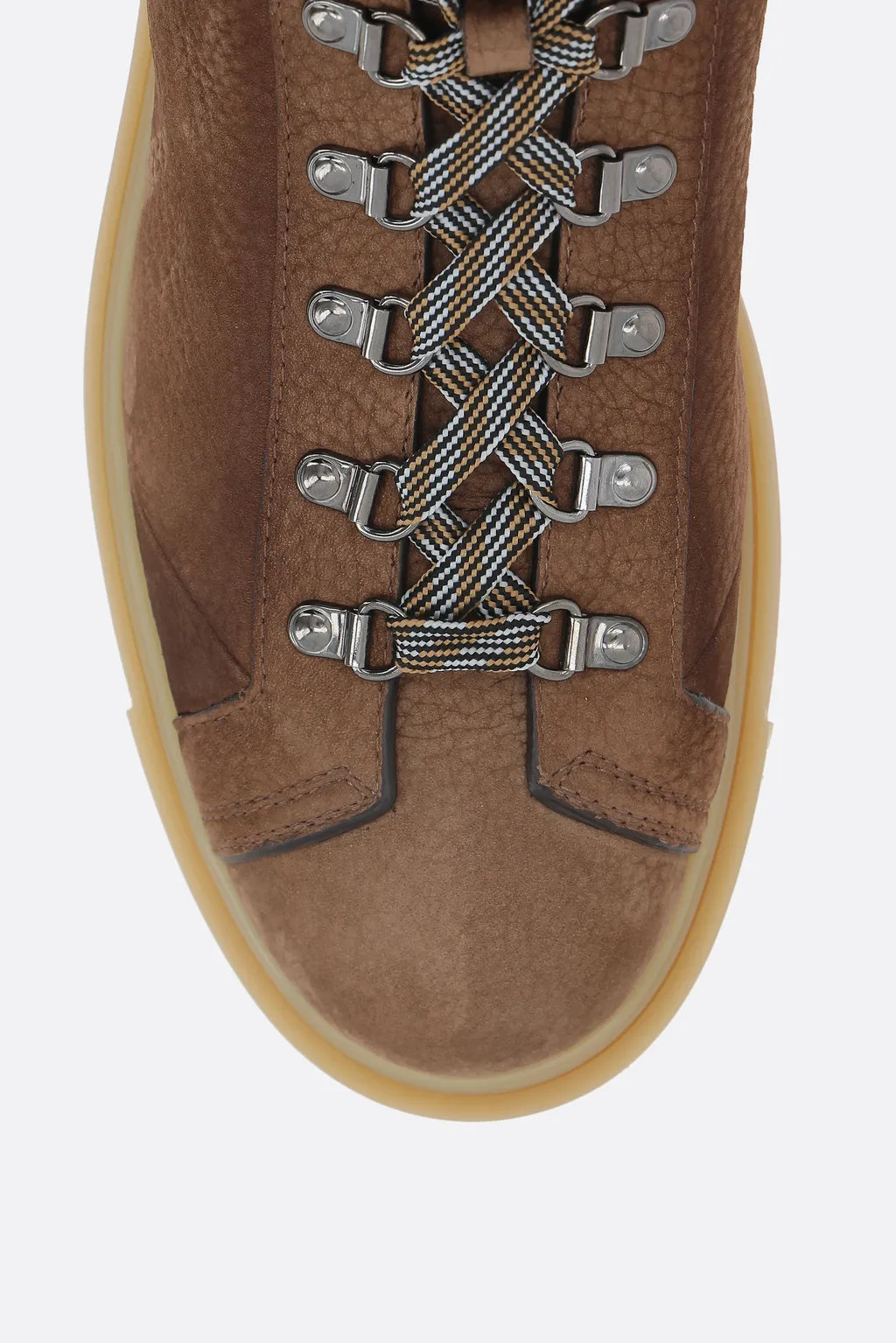 Lace-Up Leather Ankle Boots