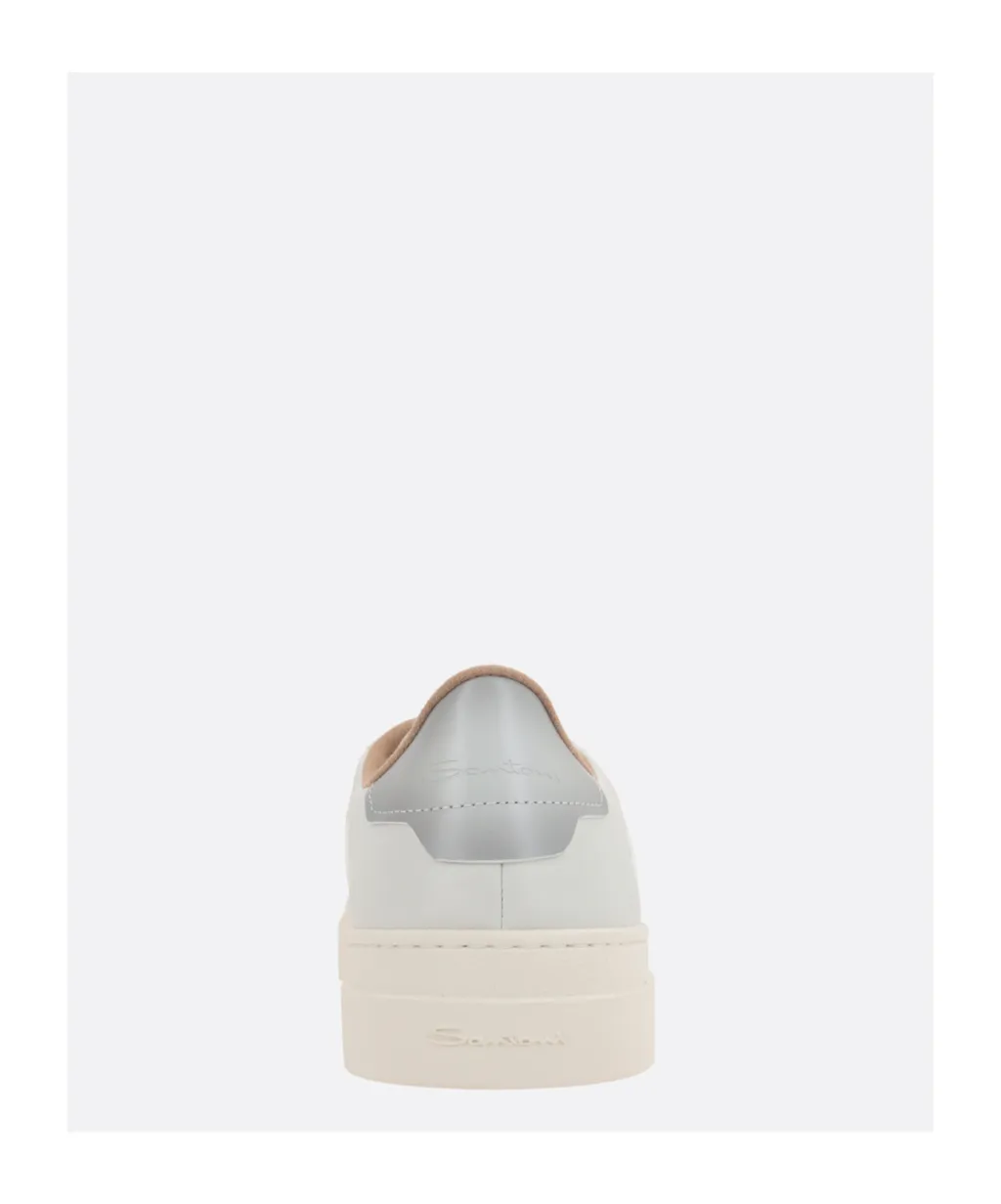 Round-Toe Lace-Up Sneakers