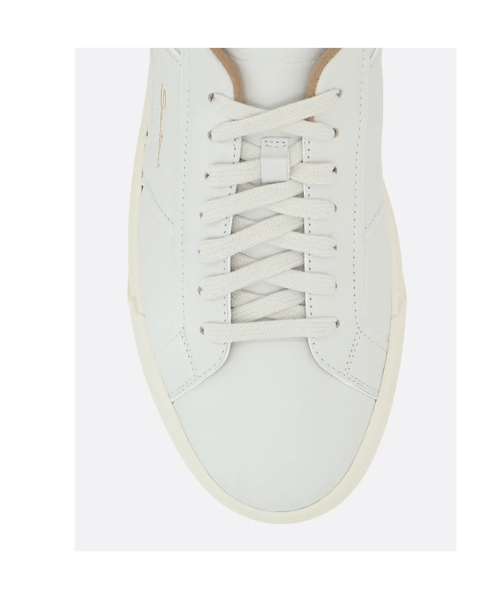 Round-Toe Lace-Up Sneakers