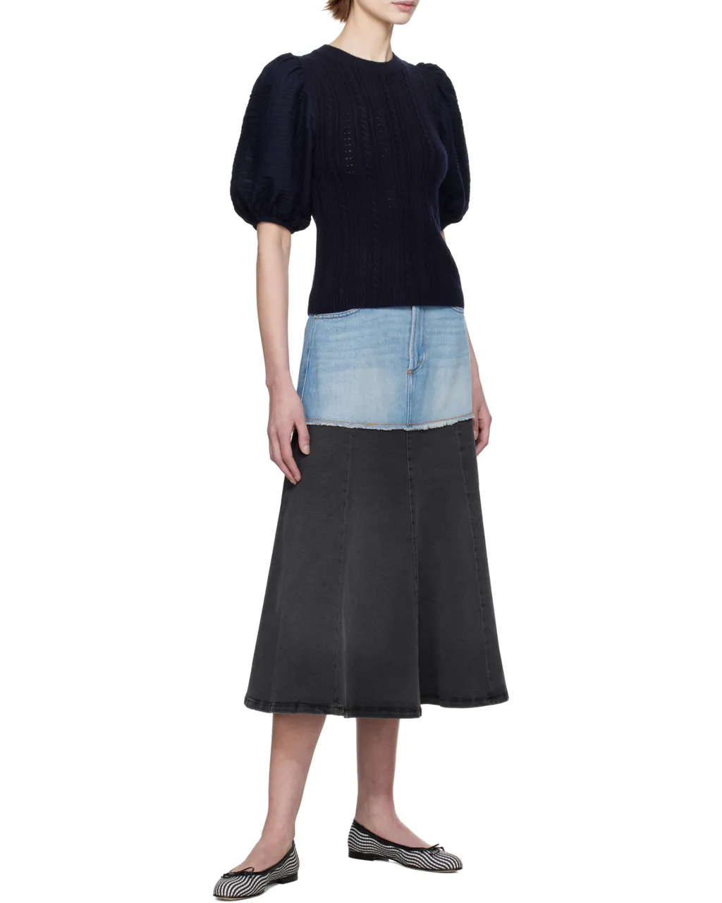 Elle Denim Midi Skirt