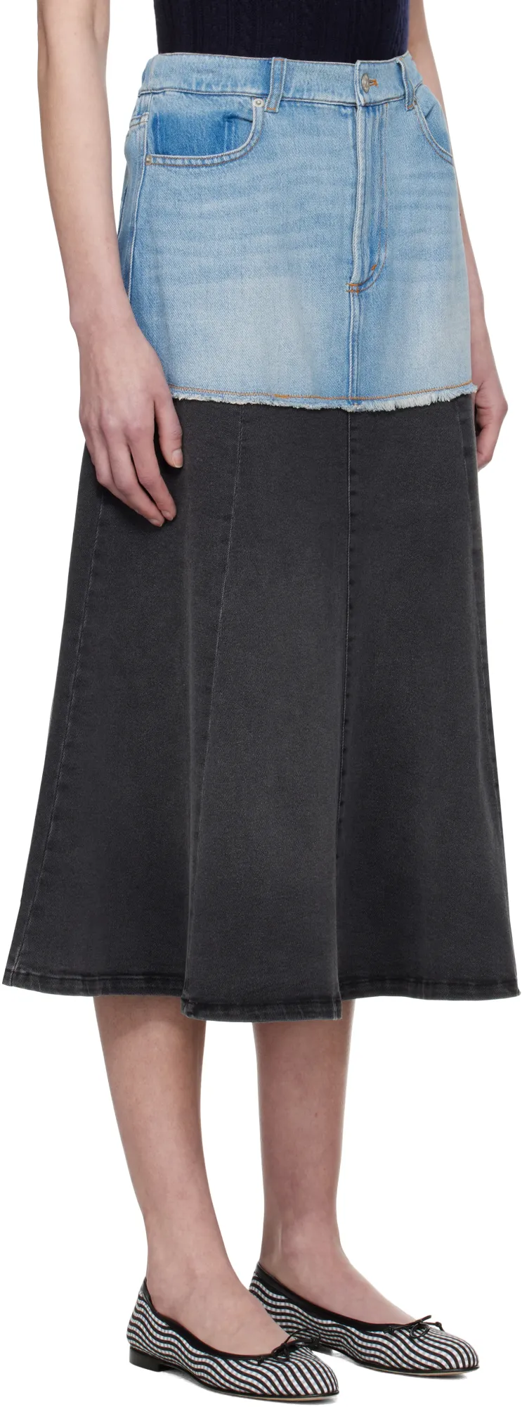 Elle Denim Midi Skirt