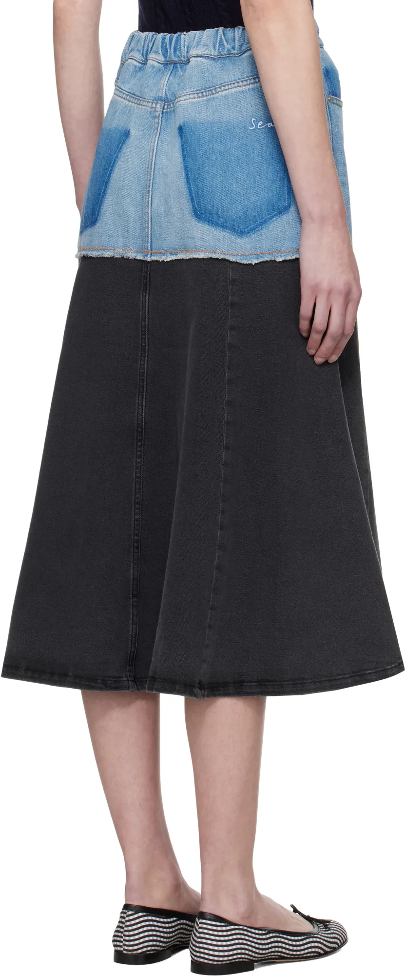 Elle Denim Midi Skirt