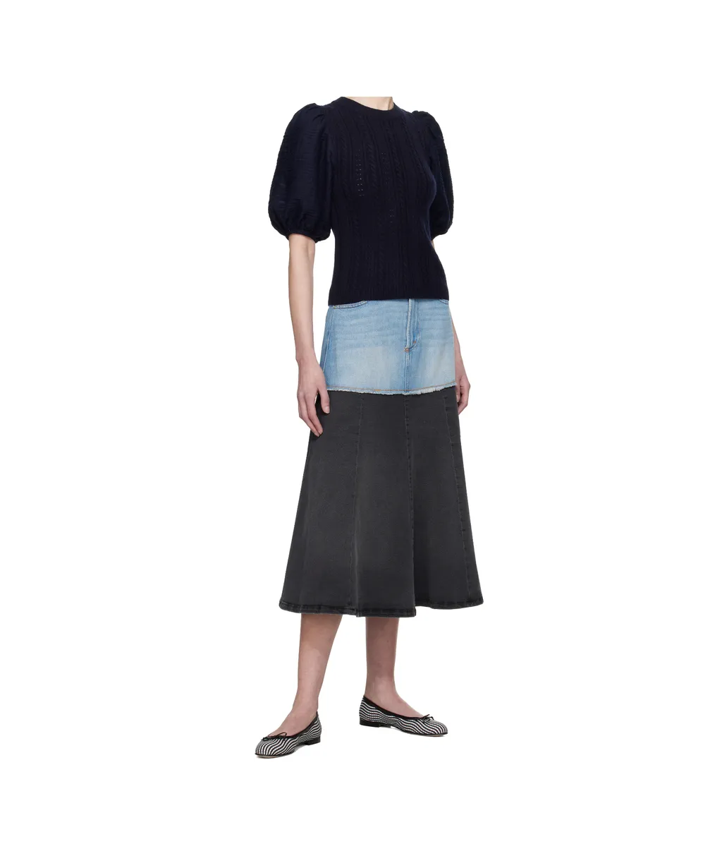 Elle Denim Midi Skirt